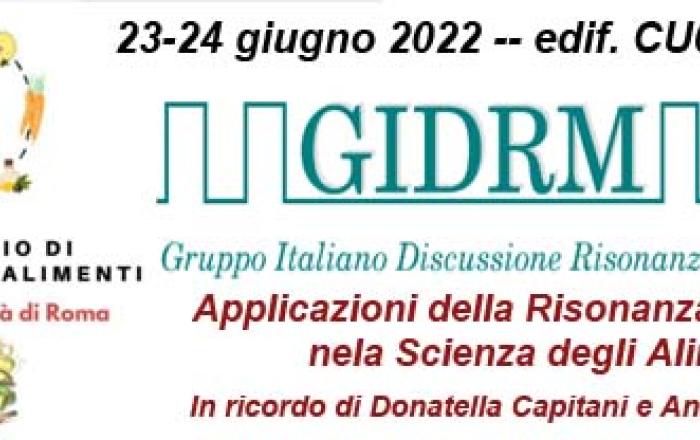 Applicazioni della Risonanza Magnetica nella Scienza degli Alimenti - VII Workshop  --  23-24 giugno 2022